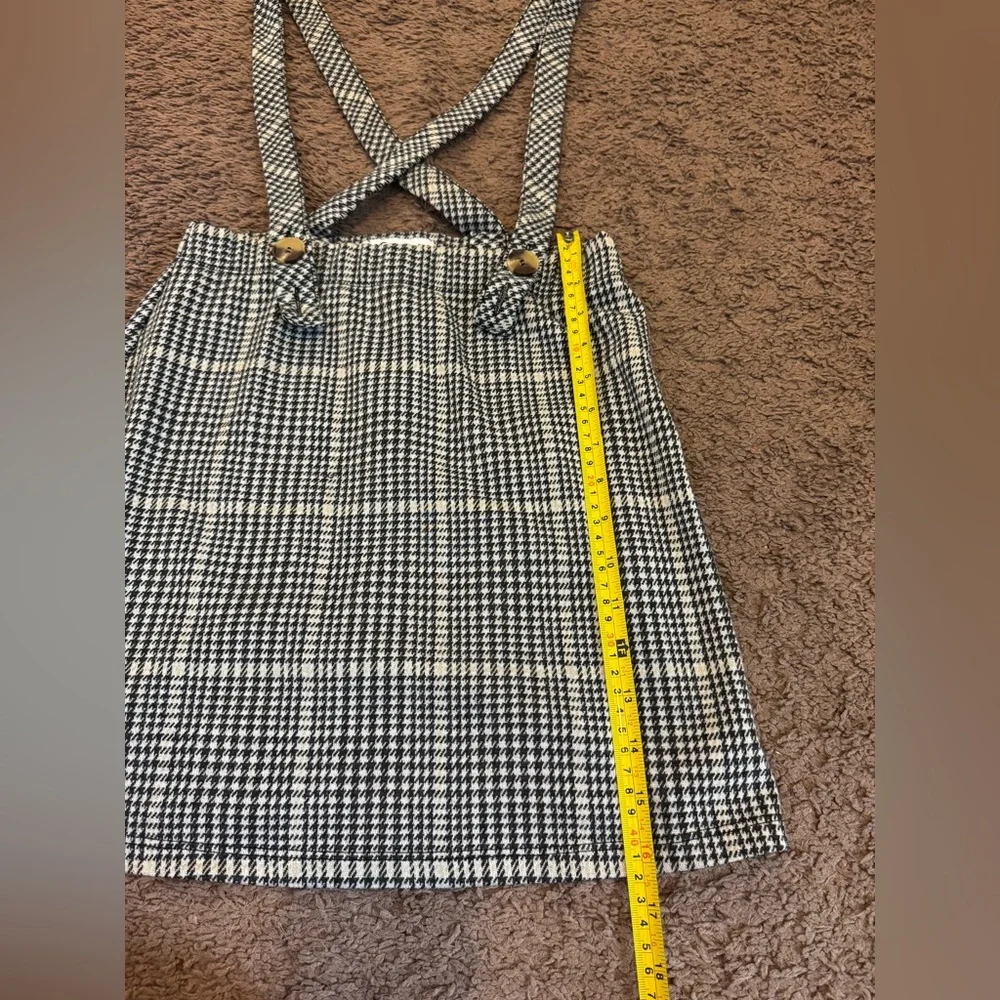 2 FOR $20Holluster Plaid Jumper Suspenders Pinafore Skirt Overalls School Girl S - Picture 8 of 10